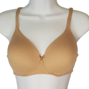 SOMA Embraceable Wireless Tan Beige Adjustable Strap Bra Size 34C